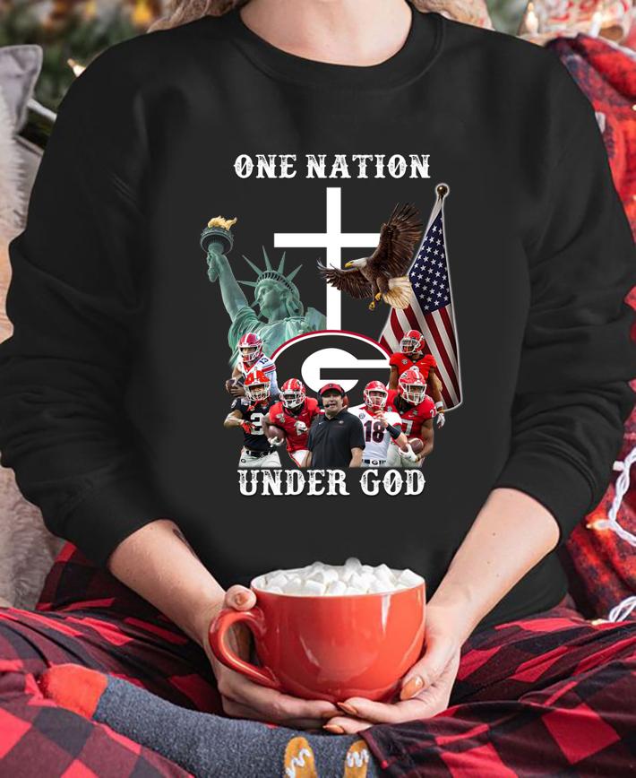 Georgia Bulldogs One Nation Under God t-shirt sweatshirt