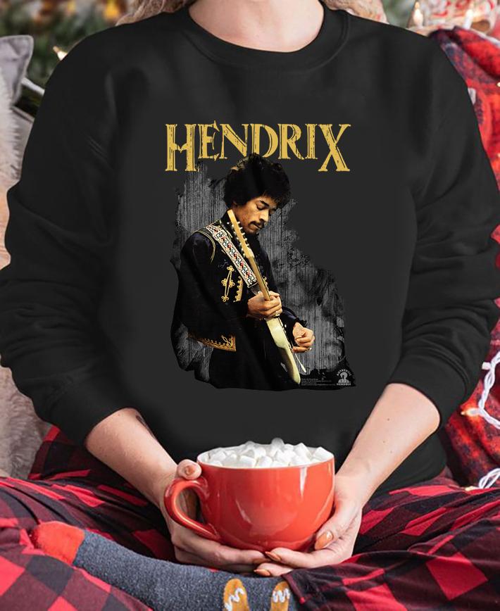 Jimi Hendrix playing guitar t-shirt sweatshirt