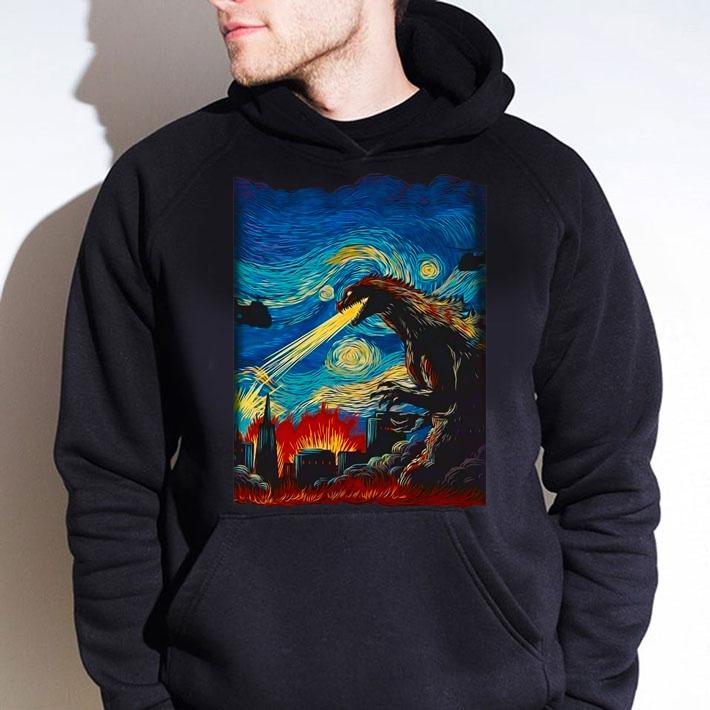 Van Gogh Godzilla Painting t-shirt hoodie
