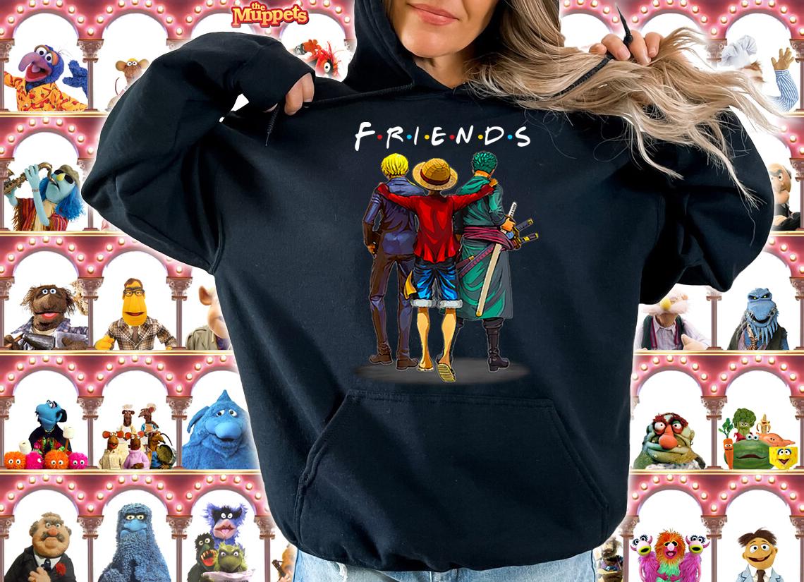 Friends Anime One Piece Characters t-shirt hoodie