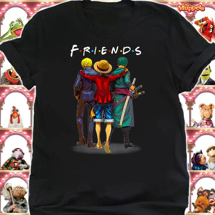 Friends Anime One Piece Characters t-shirt shirt