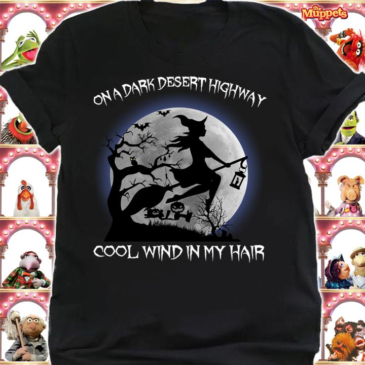 Pretty Witch On A Dark Desert Highway Cool Wind In My Hair Halloween t-shirt shirt