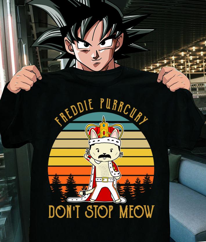 Vintage Freddie Purrcury Don't Stop Meow t-shirt shirt