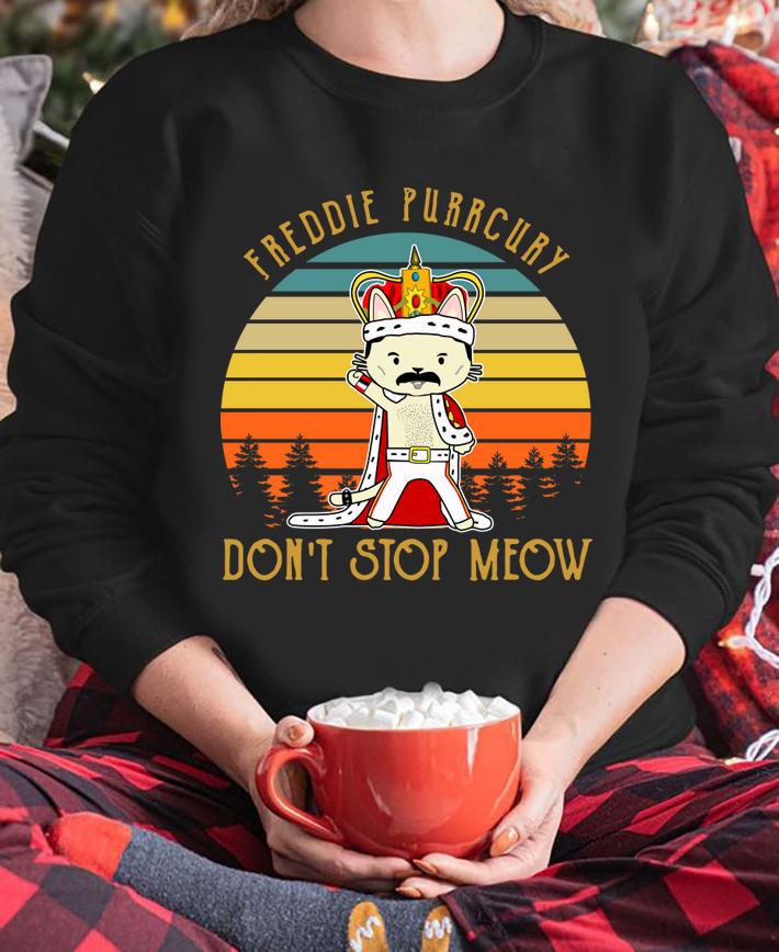 Vintage Freddie Purrcury Don't Stop Meow t-shirt sweatshirt