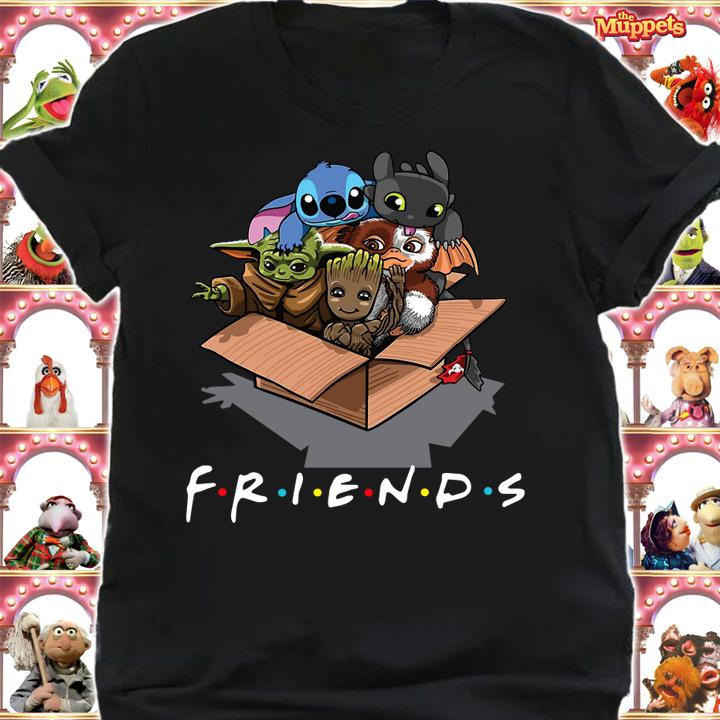Baby Groot Baby Stitch And Baby Toothless Baby Yoda Baby Gizmo Friends t-shirt shirt