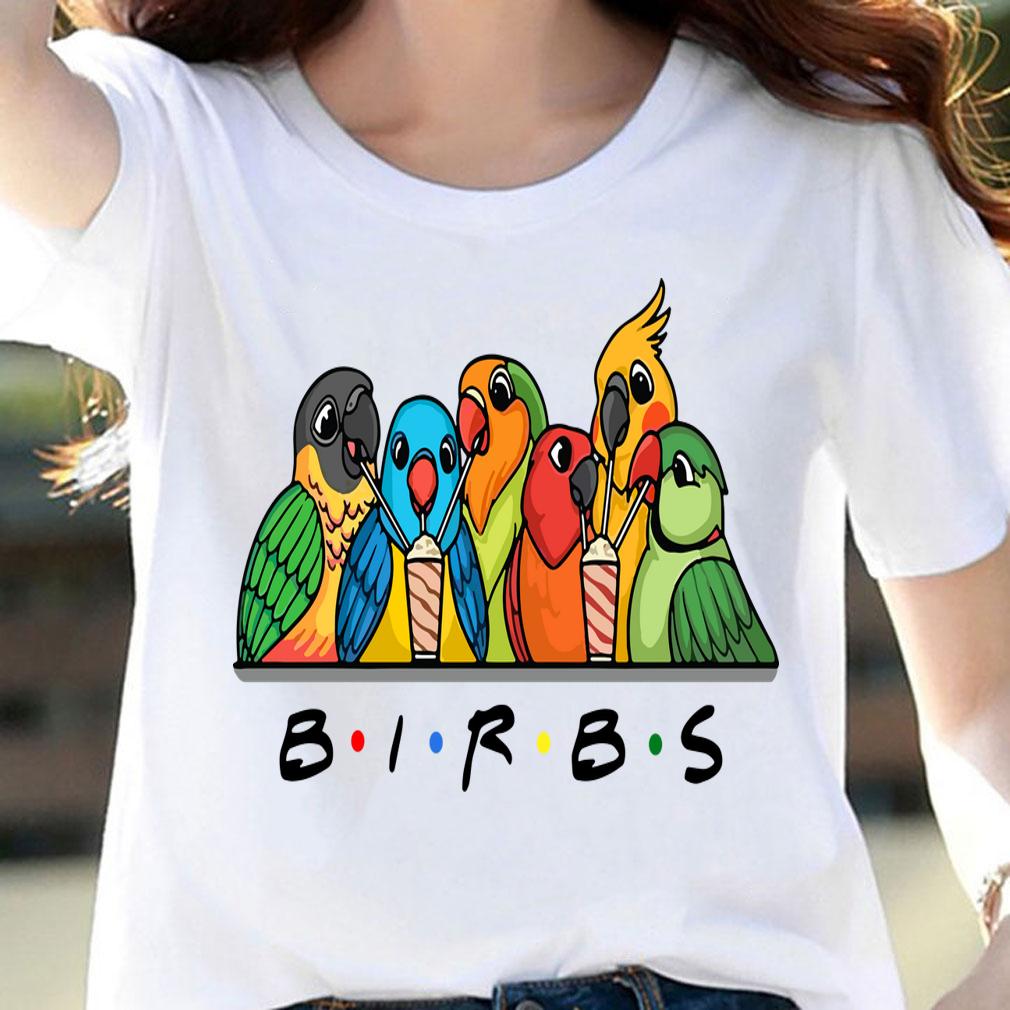 Friends Parrot Birds Birbs t-shirt woman shirt