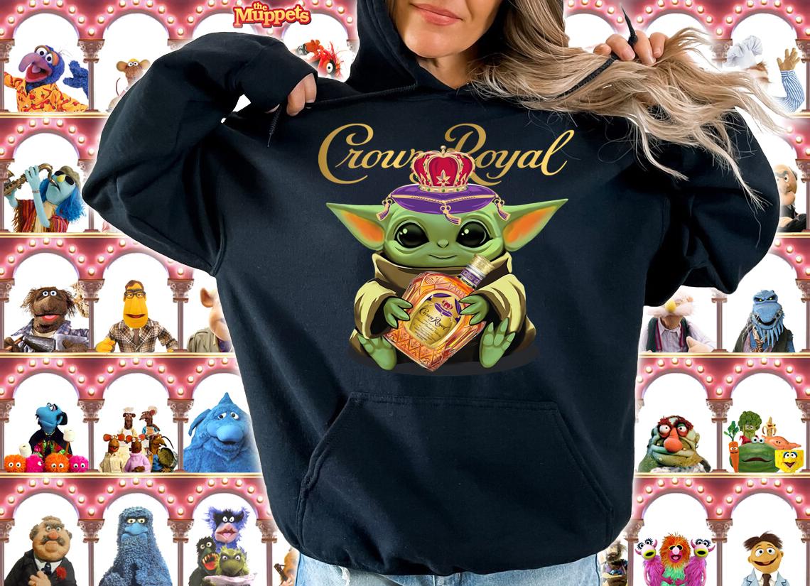 Baby Yoda Crown Royal Star Wars Mandalorian t-shirt hoodie