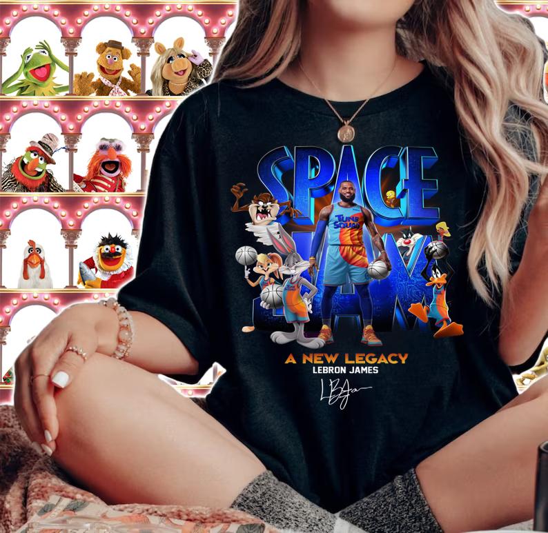 Space Jam A New Legacy Tune Squad Lebron James Signature t-shirt woman shirt