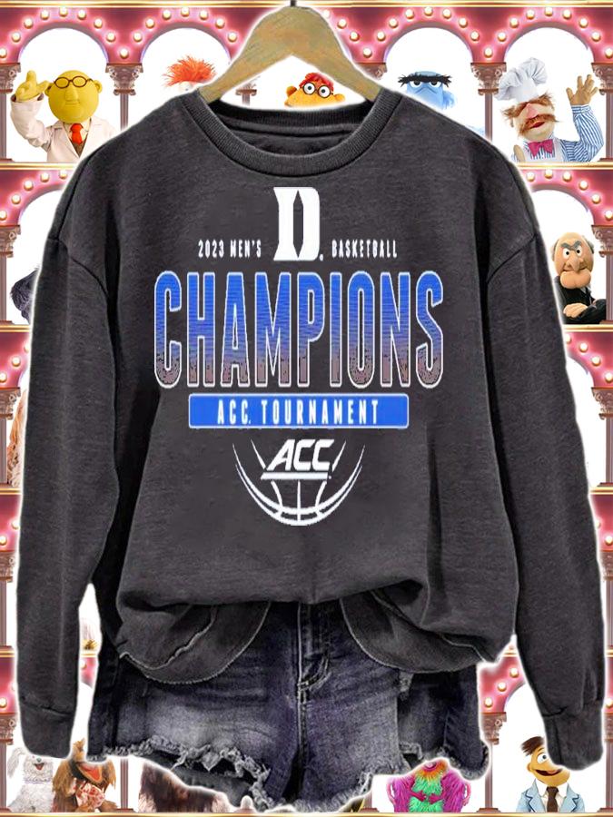 Duke ACC Tournament Champions 2023 Men's Basketball t-shirt sweatshirt