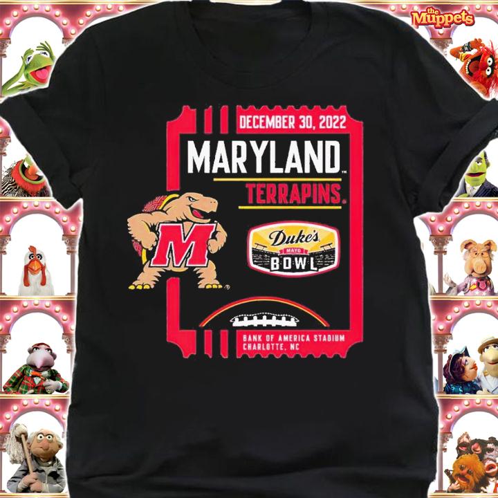 2022 Duke's Mayo Bowl Maryland Terrapins Decemer 30 2022 Bank of America Stadium shirt t-shirt shirt