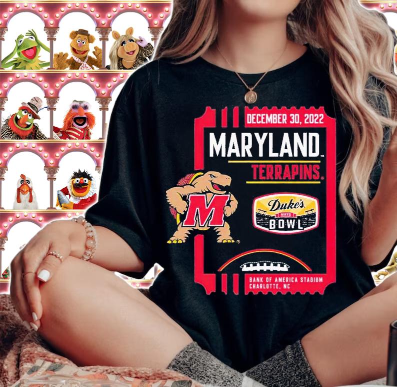 2022 Duke's Mayo Bowl Maryland Terrapins Decemer 30 2022 Bank of America Stadium shirt t-shirt woman shirt