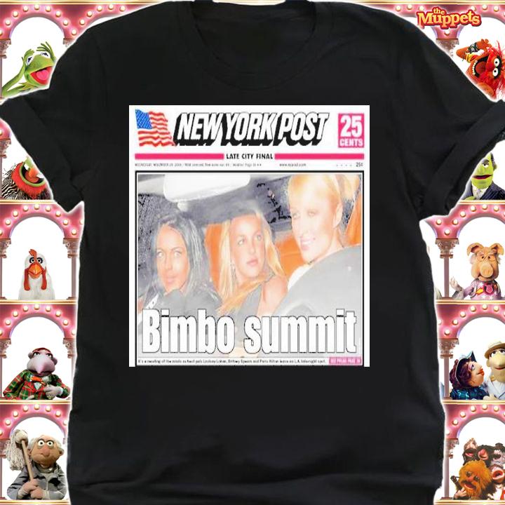 Bimbo Summit Paris Lindsay And Britney 2000s Shirt t-shirt shirt