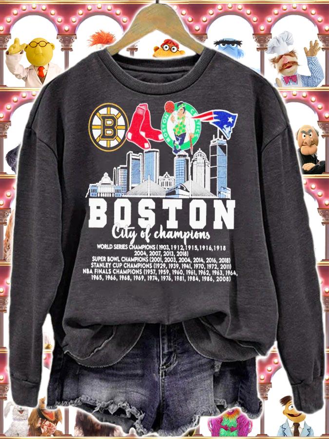 Boston City Of Champions Boston Sports Teams shirt t-shirt sweatshirt