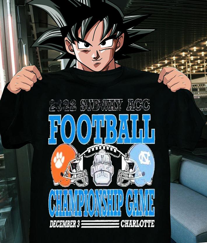 2022 Subway ACC Clemson vs UNC ACC Championship Game Match Up shirt t-shirt shirt