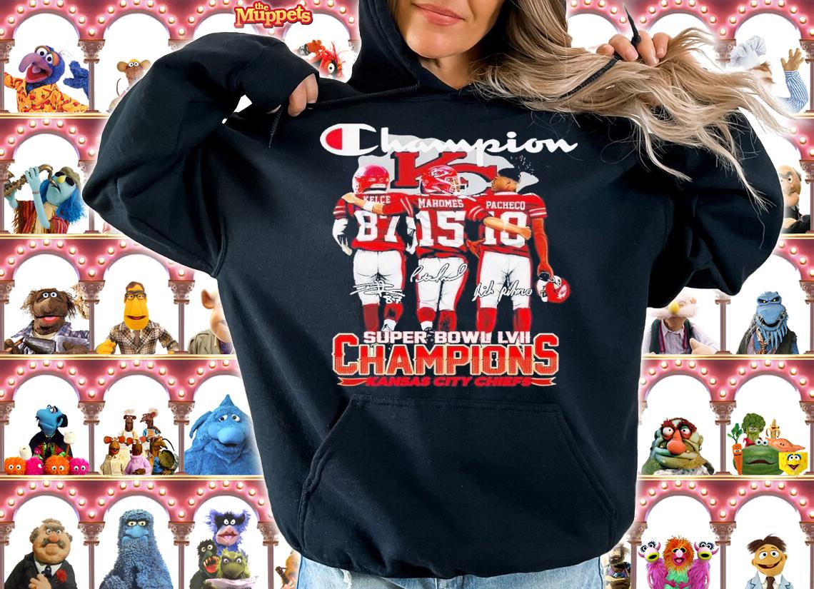 Champion Super Bowl LVII Champions Kansas City Chiefs shirt t-shirt hoodie