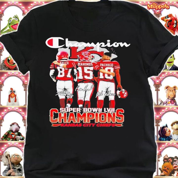 Champion Super Bowl LVII Champions Kansas City Chiefs shirt t-shirt shirt