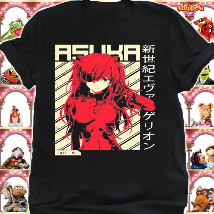 Evangelion Asuka Poster Anime shirt t-shirt shirt
