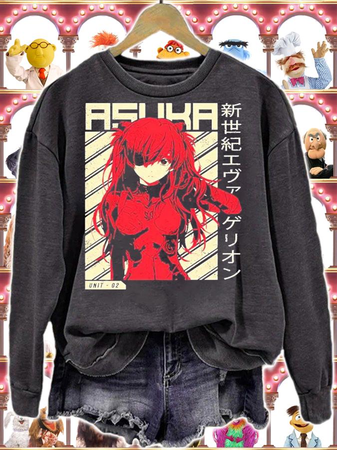 Evangelion Asuka Poster Anime shirt t-shirt sweatshirt