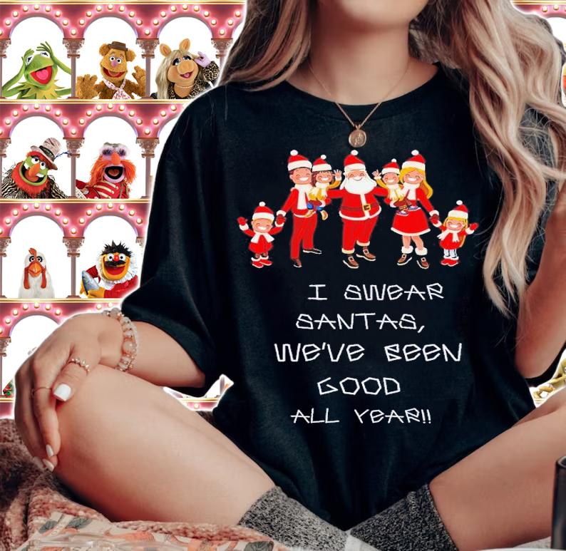 I swear Santas we've been good all year shirt t-shirt woman shirt