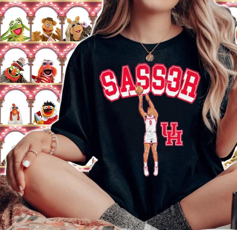 Marcus Sasser SASS3R Houston Cougars shirt t-shirt woman shirt