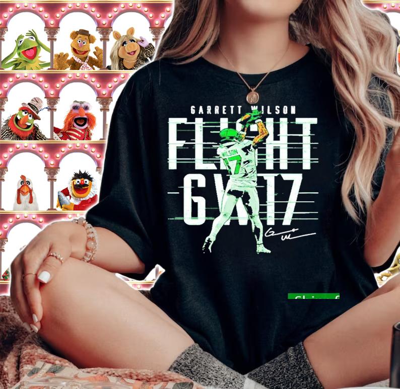 Nice garrett Wilson New York J Flight GW17 Football Shirt t-shirt woman shirt