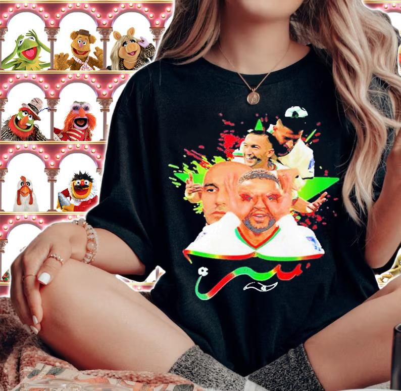 Morocco Walid Regragui Sir Ziyech En Nesyri World Cup Qatar 2022 Shirt t-shirt