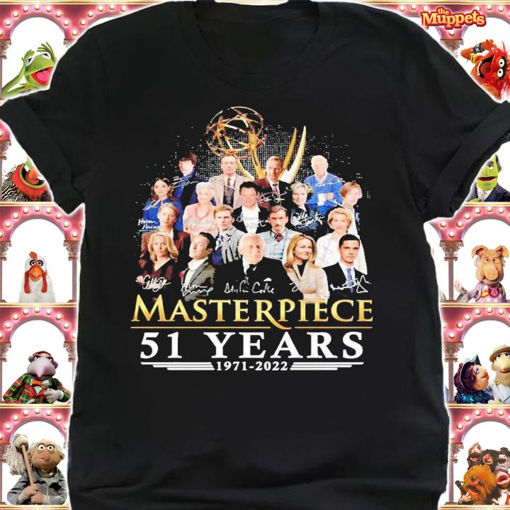 Masterpiece 51 years 1971 2022 signatures shirt t-shirt shirt