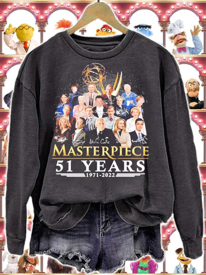 Masterpiece 51 years 1971 2022 signatures shirt t-shirt sweatshirt
