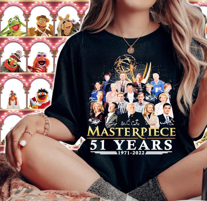 Masterpiece 51 years 1971 2022 signatures shirt t-shirt woman shirt