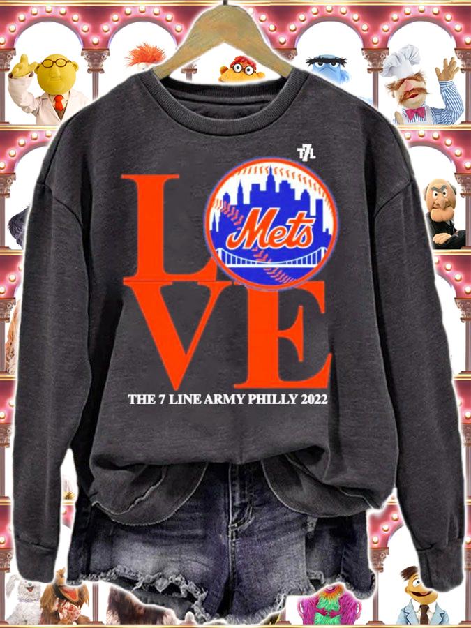 Love Mets The 7 Line Army Philly 2022 Shirt t-shirt