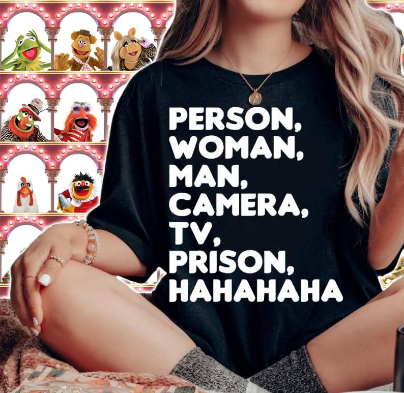 Person Woman Man Camera TV Prison Hahaha T-Shirt t-shirt woman shirt