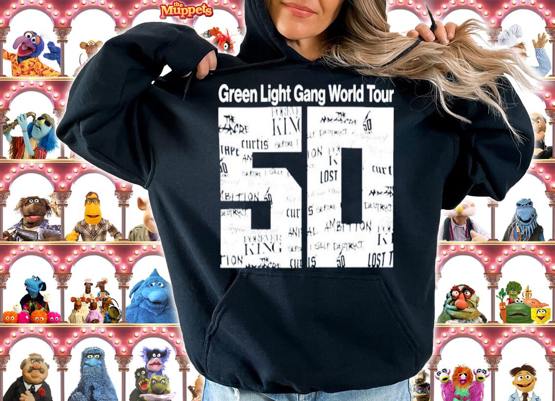 50cent Green Light Gang World Tour Concert 50 Shirt t-shirt
