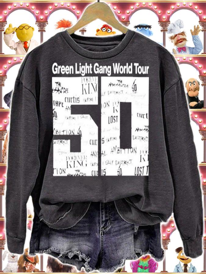 50cent Green Light Gang World Tour Concert 50 Shirt t-shirt