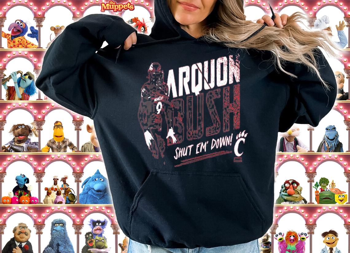Arquon Bush Shut Em Down Cincinnati Bearcats Football T-Shirt t-shirt hoodie