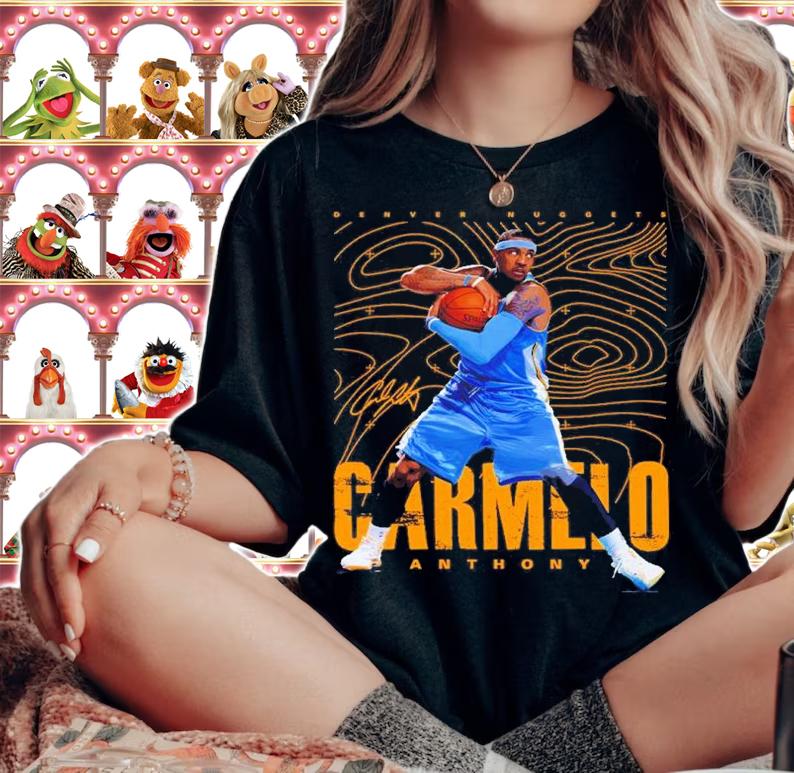 Carmelo Anthony Denver Nuggets Basketball Signature Shirt t-shirt