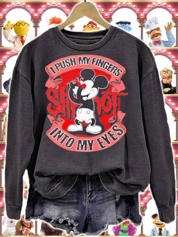 Slipknot I Push My Fingers Into My Eyes Mickey Mouse shirt t-shirt