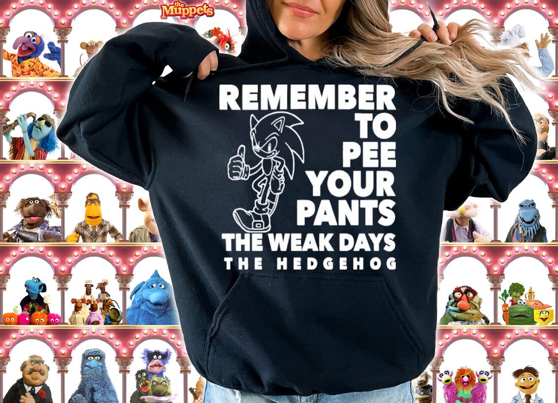 Sonic Remember To Pee Your Pants The Weakdays Shirt t-shirt