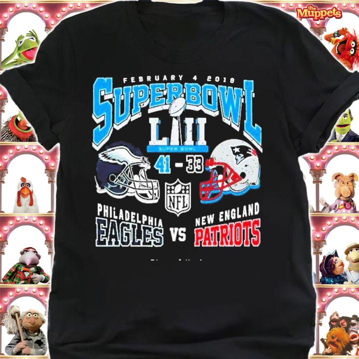 Super Bowl LII Eagles 41 Patriots 33 shirt t-shirt