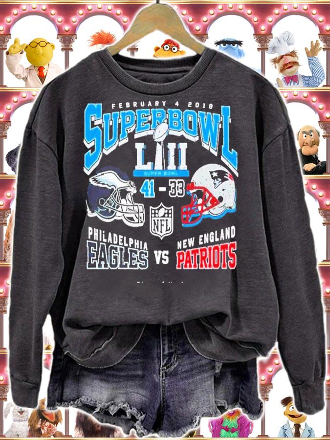 Super Bowl LII Eagles 41 Patriots 33 shirt t-shirt