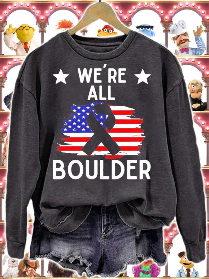 Were All Boulder Stop Gun Violence shirt t-shirt