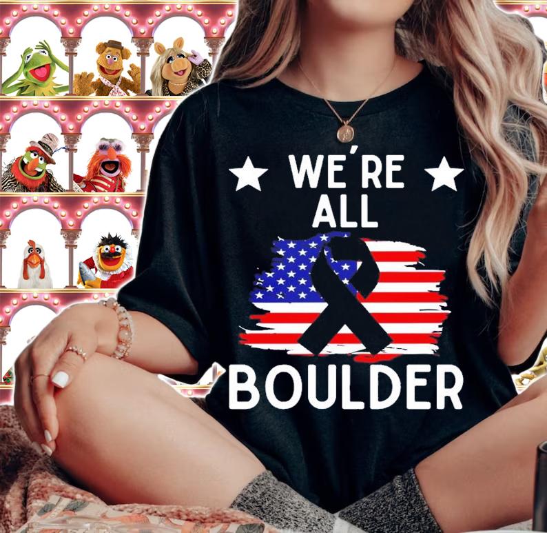 Were All Boulder Stop Gun Violence shirt t-shirt