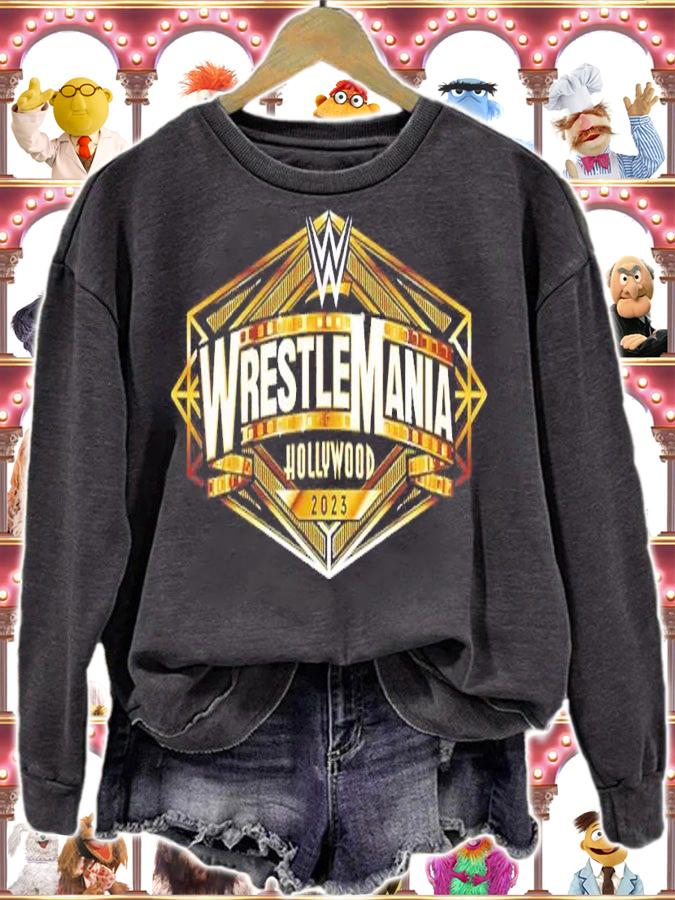 WrestleMania Hollywood Logo shirt t-shirt sweatshirt
