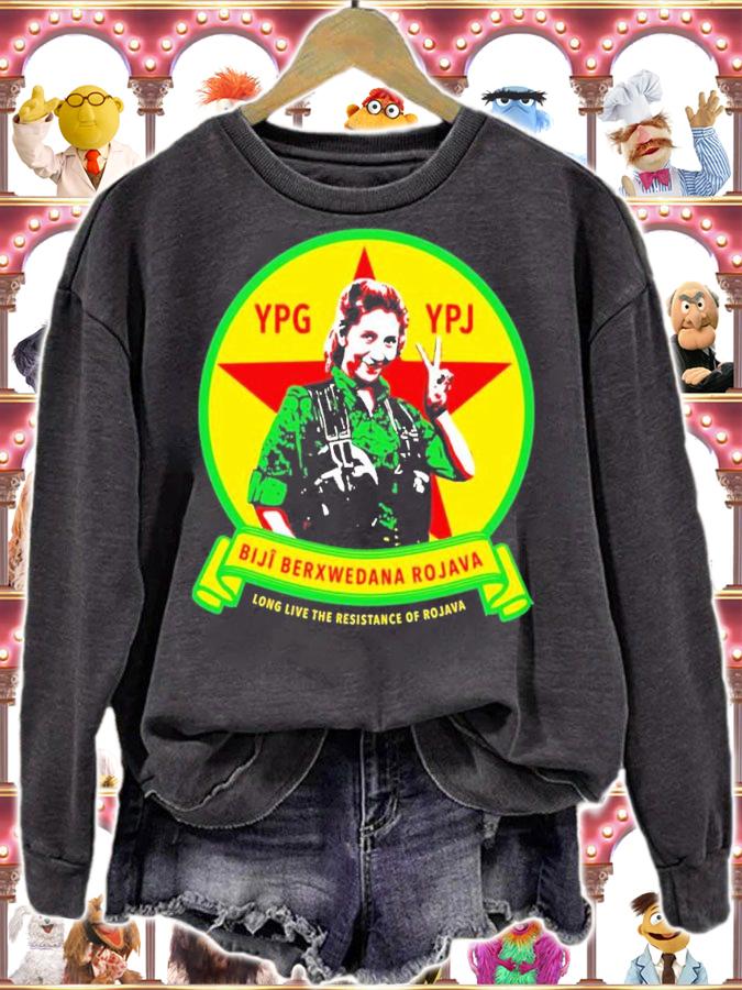 YPG YPJ Biji Berxwedana Rojava long live the resistance of Rojave shirt t-shirt