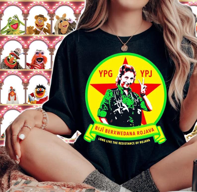 YPG YPJ Biji Berxwedana Rojava long live the resistance of Rojave shirt t-shirt