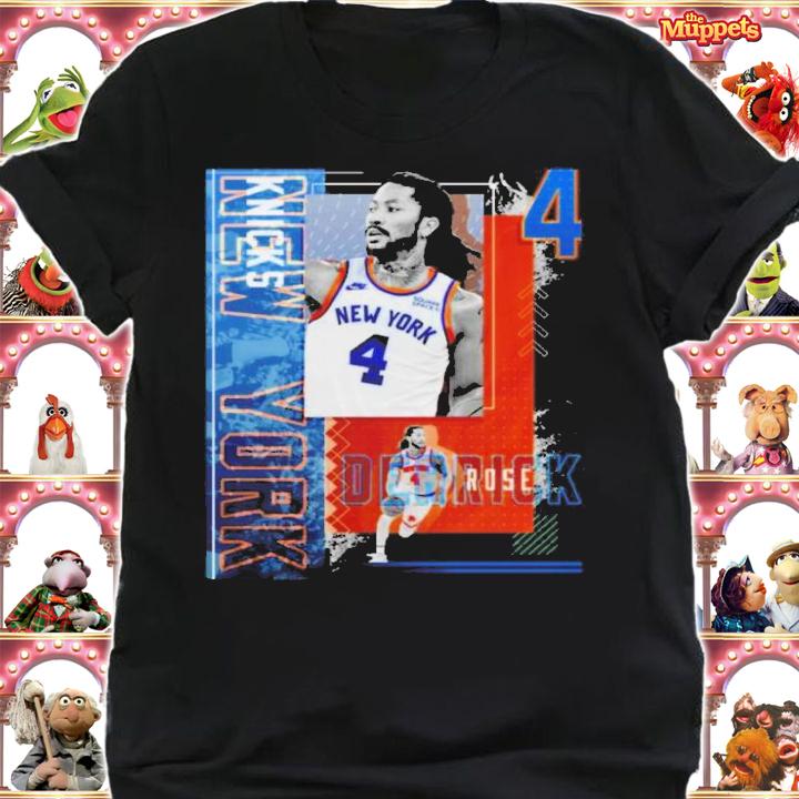 Derrick Rose Basketball Paper Poster Knicks 2 Shirt t-shirt