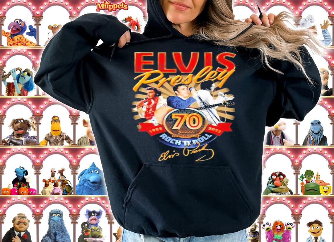 Elvis Presley 70 Years The King Of Rock 'N' Roll 1952-2022 Signatures Shirt t-shirt