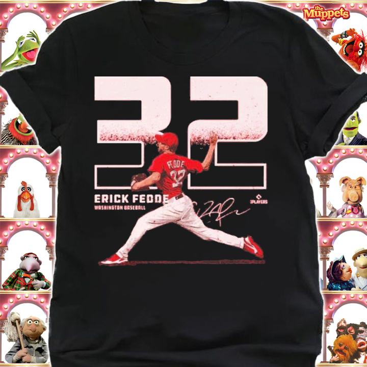 Erick Fedde Washington Outline Baseball Signature Shirt t-shirt