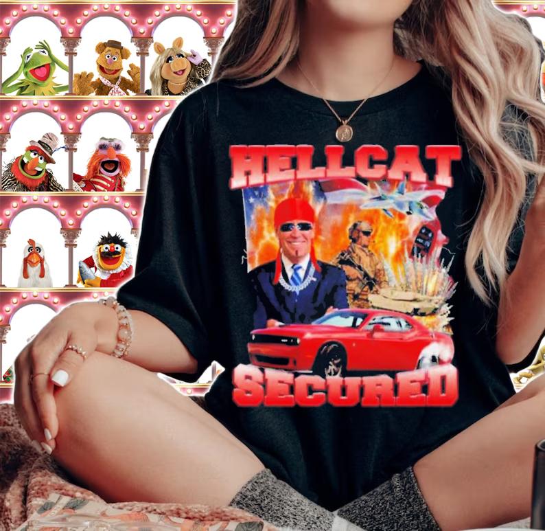 Hellcat Secured Joe Biden Swag Stimulus T-Shirt t-shirt woman shirt