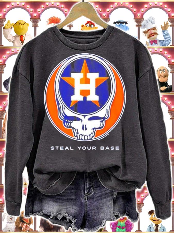 Houston Astros Grateful Dead Steal Your Base Shirt t-shirt sweatshirt