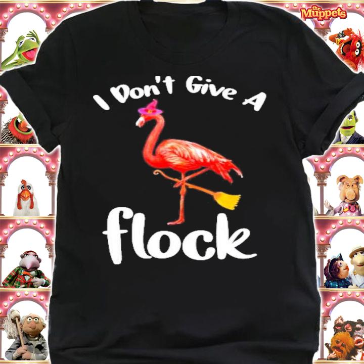 I Don't Give A Flock Pink Flamingo Witch Halloween Shirt t-shirt shirt